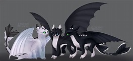 Night Lights Children of Toothless Adults - Httyd by SnexMy on DeviantArt | How train your ...
