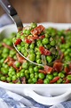 Peas and Bacon | Easy Side Dish Recipe | Mantitlement