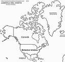 Mapas de América del Norte para colorear y descargar | Colorear imágenes