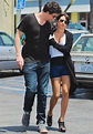 Cory Monteith cuddles up to girlfriend Lea Michele as they step out for ...