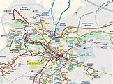 Lille carte de transport - Lille plan des transports publics (Hauts-de ...
