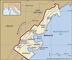 Monaco geographical facts. Map of Monaco with cities - World atlas