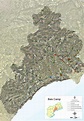 Satellite and road map of the comarca of Baix Camp - Full size