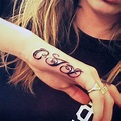 Cara Delevingne Initial Side of Hand Tattoo | Steal Her Style