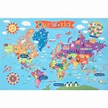KIDS WORLD WALL MAP - THE TOY STORE
