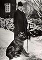 Kaiser Wilhelm II posing with his German Shepherd while living in exile ...