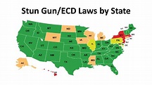 Stun Gun TASER Laws by State (2016) - YouTube