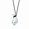 Elsa Peretti® Bottle Jug Pendant in Silver On a Black Silk Cord, Medium ...