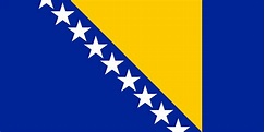 Bosnien und Herzegowina Flagge Abbildung und Bedeutung Flagge von ...