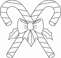 Christmas Candy Cane Isolated Coloring Page 8823061 Vector Art at Vecteezy