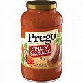 Prego Pasta Sauce, Tomato Sauce with Spicy Sausage, 23.5 Ounce Jar ...