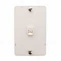SMP WP07 Phone Jack Wall-Plate 6 Position, RJ11, 4C, White - Walmart ...