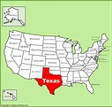 Map Of Usa Including Texas