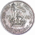 1 shilling George VI (cimier de l'Angleterre, avec "IND:IMP ...