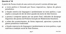 Poema Tirado De Uma Notícia De Jornal João Gostoso