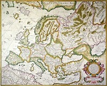 Map Of Europe, 1623 Painting by Granger - Pixels