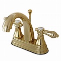 Kingston Brass Traditional 4 in. Centerset 2-Handle Bathroom Faucet in ...