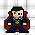 Doctor Strange Movie Perler Bead Pattern | Pixel art grid, Pixel art ...