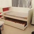 Ikea 白色單人子母床架（附床墊）99.227.100cm, 家具及居家用品, 家具, 床架及床墊在旋轉拍賣
