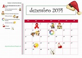 ♥Algo Tão Doce Educação♥: Calendário Datas Comemorativas Dezembro