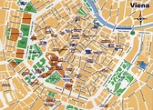 Street map of central Vienna - Map of street central Vienna (Austria)