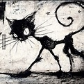 Tim Burton's cat | Tim burton art style, Tim burton drawings, Tim ...