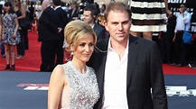 British actress Gillian Anderson and her former husband Julian Ozanne ...
