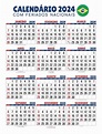Calendário brasil 2024 feriados nacionais calendário datas ...