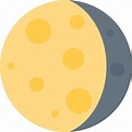Waning gibbous moon emoji clipart. Free download transparent .PNG ...