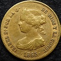 1865 Isabel II 4 Escudo Gold - Numismax