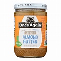 Once Again Almond Butter - Natural - Crunchy - Salt Free - 16 Oz - Case ...