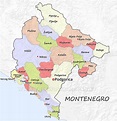 Mapa de Montenegro