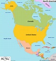 North America Map Countries Of North America Maps Of North America ...