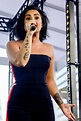 Demi Lovato performing at the exclusive Vevo Pocket Show in Sao Paulo ...
