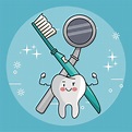 Dibujos animados de cuidado dental | Vector Premium