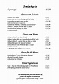 Gasthaus Stangl - Speisekarte