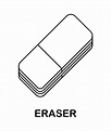 Premium Vector | Coloring page with eraser for kids