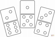 Ausmalbild: Domino | Ausmalbilder kostenlos zum ausdrucken