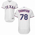 Texas Rangers Bubba Thompson Official White Authentic Men's Majestic ...