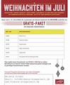 Weihnachten im Juli, FLYER