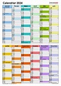 Calendrier 2024 Excel, Word et PDF - Calendarpedia