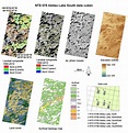 Example of the data cubes for National Topographic System map 075B ...