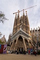 Barcelona, Spain - 12.29.2021: Sagrada Familia Cathedral Still Under ...