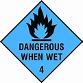 Dangerous when wet diamond sign | SK Signs & Labels | SK Signs & Labels Ltd