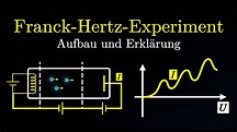 Der Franck-Hertz-Versuch - Aufbau, Ergebnis, Erklärung (Physik) - YouTube