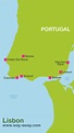 Lisbon travel map | Lisbon plane