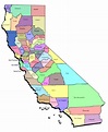 Printable California County Map