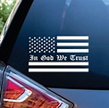 In God We Trust American Flag Window Decal Sticker For Cars And Trucks ...