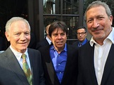 Bob Myman, Eric Greenspan and David Fox on the terrace at Spago. | THR ...