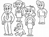Colorear Actividades De La Familia Para Preescolar - clickmoms
